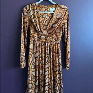 Snake Print Dress